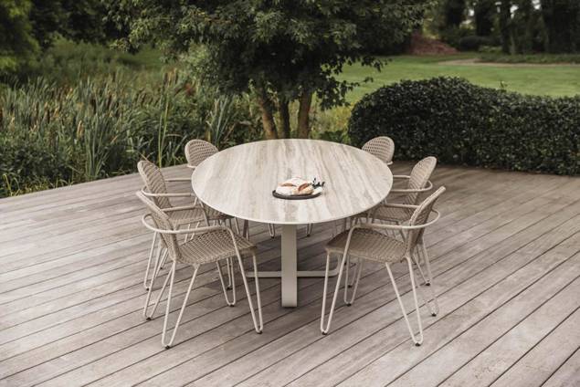 Kingston Gartenstuhl stapelbar Aluminium 5