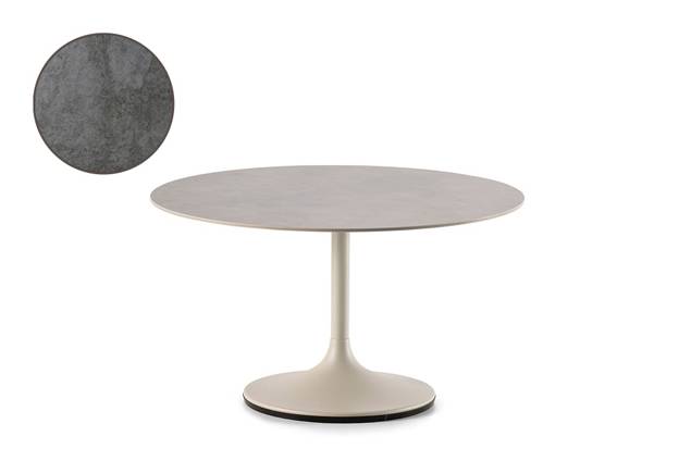 Ontario Loungetisch rund Edelstahl Ø 80 cm