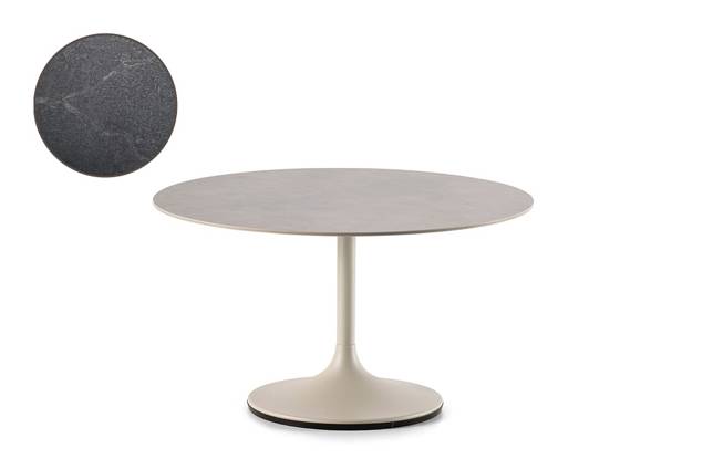 Ontario Loungetisch rund Edelstahl Ø 80 cm