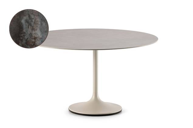 Ontario Loungetisch rund Edelstahl Ø 90 cm