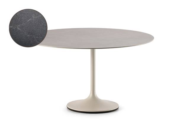 Ontario Loungetisch rund Edelstahl Ø 90 cm