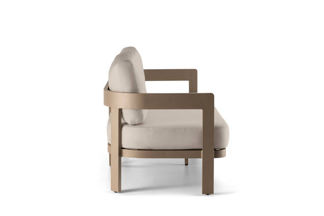Bastia 2.5er Loungebank Aluminium 1