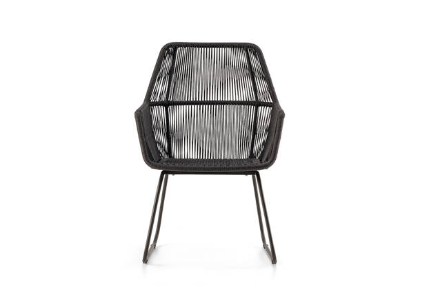 Brighton Chaise de jardin dossier haut acier inoxydable 4