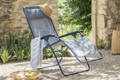 R Clip Fauteuil de relaxation pliant acier 4