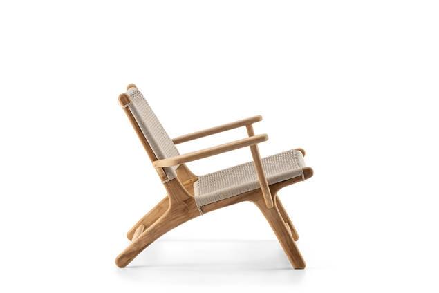 Beja Fauteuil lounge bois 2