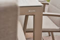 Kos Table de jardin à rallonge aluminium, avec roulettes 3