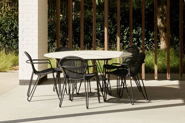 Kingston Gartenstuhl stapelbar Aluminium 6