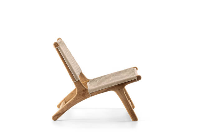 Beja Fauteuil lounge bois 2