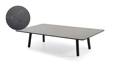 Santiago Table de salon aluminium 130x80 cm