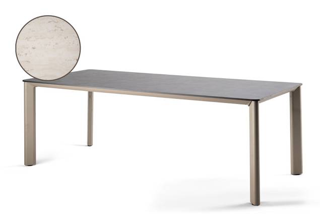 Colares Gartentisch Aluminium 220x100 cm