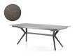 Graz Table de jardin aluminium 160/217x95 cm