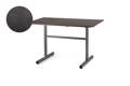Dublin Table de jardin pliante acier inoxydable anthracite 120x80 cm