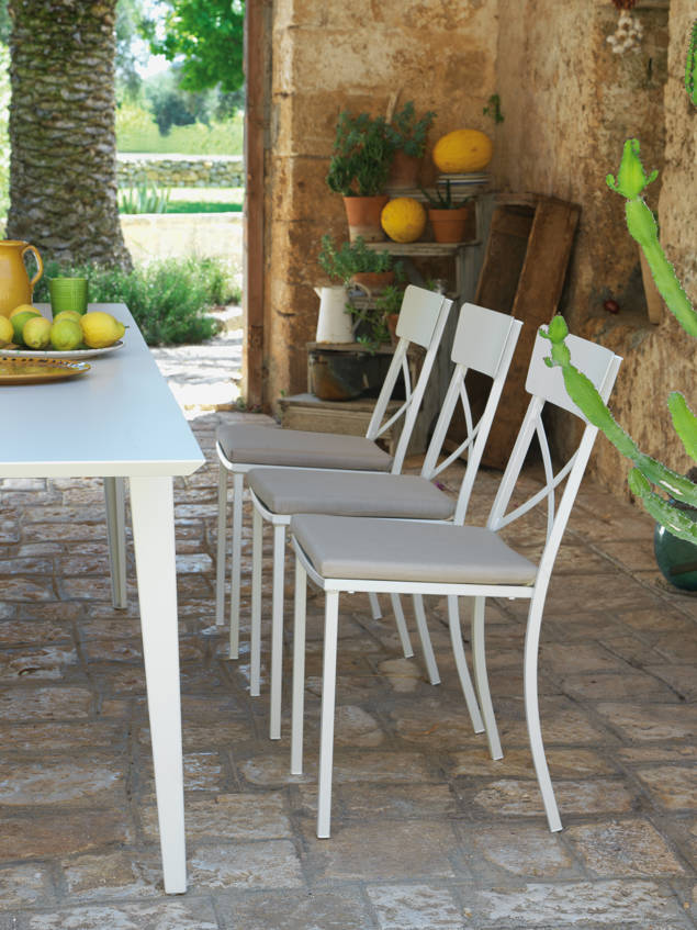 Alicante Chaise de jardin empilable acier 6