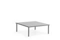 Bilbao Loungetisch Stahl 80x80 cm