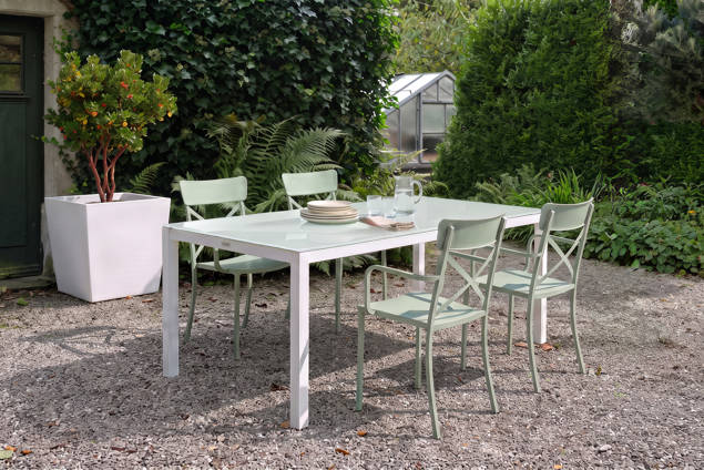 Famosa Gartentisch Set Aluminium/Stahl