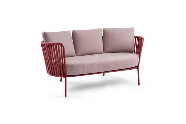 Granada 2.5er Loungebank Stahl