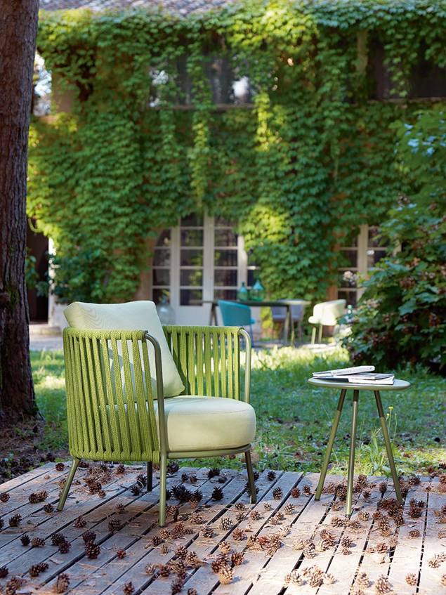 Granada Loungetisch Stahl 3-teilig Ø 40 cm 1