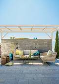 Kapstadt 3er Loungebank Aluminium 7
