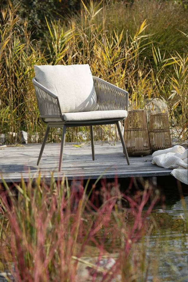 Kapstadt Loungesessel klein Aluminium 5