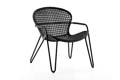 Kingston Fauteuil lounge empilable aluminium