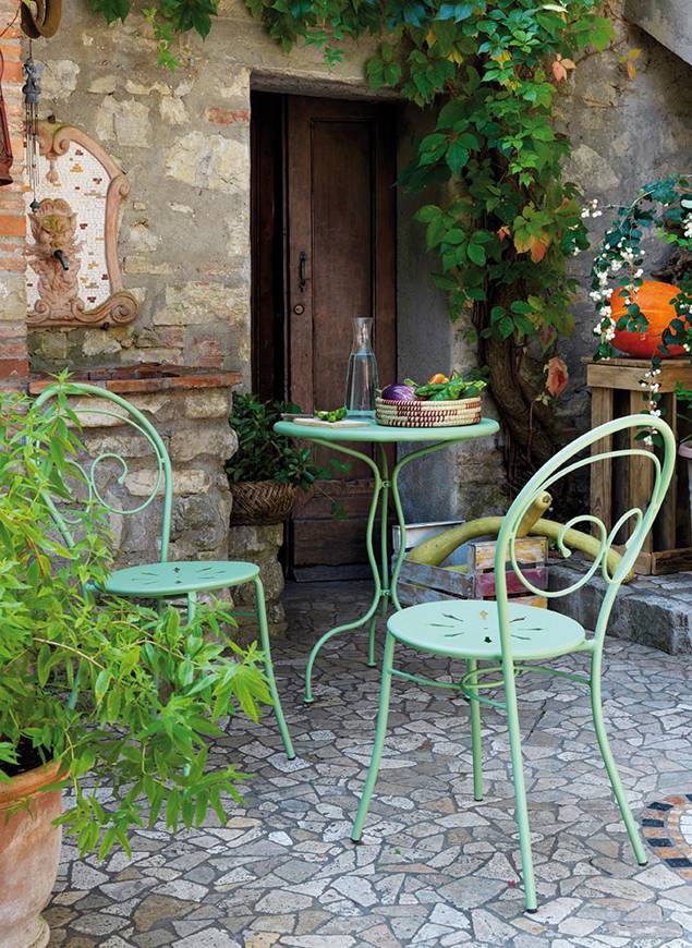 Lille Chaise de jardin empilable acier 5