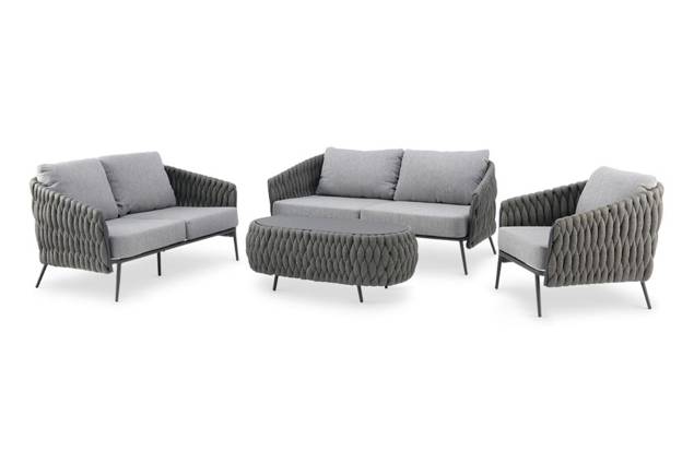 Mali Loungetisch Aluminium 123x63 cm 1