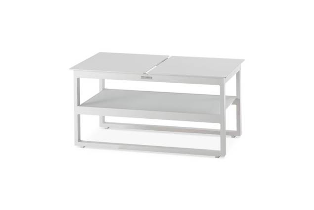 Miami Loungetisch Aluminium 47x85 cm