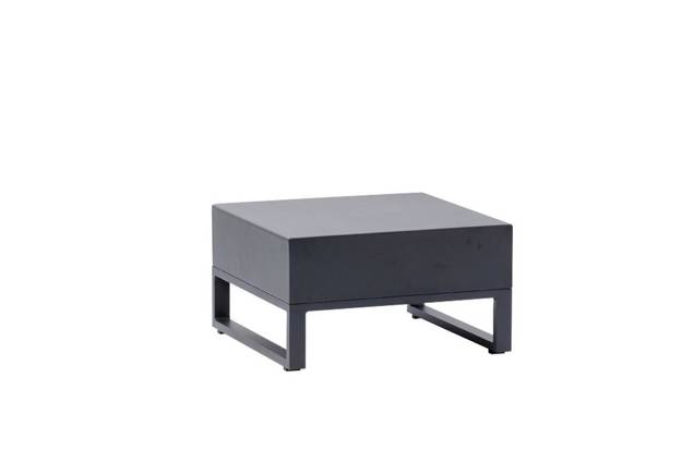 Miami Loungetisch Aluminium 55x55 cm 2