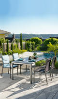 Pilatus Table de jardin acier inoxydable 1