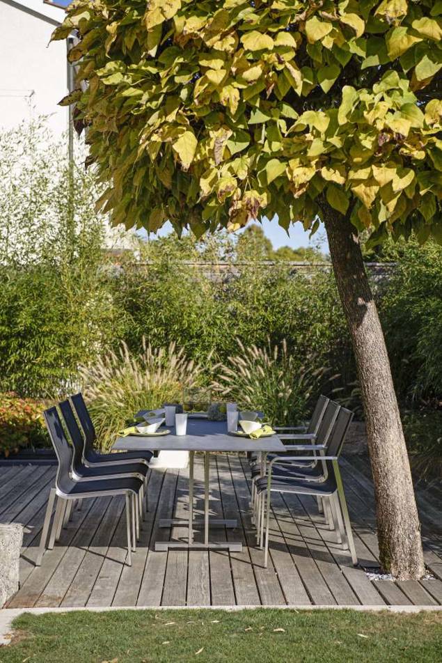 Porto Gartenstuhl stapelbar Edelstahl 4
