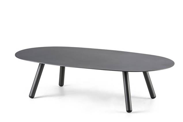 San Diego Table de salon aluminium 68x121 cm