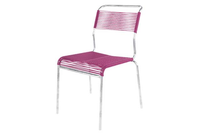 Säntis Chaise de jardin empilable acier 1
