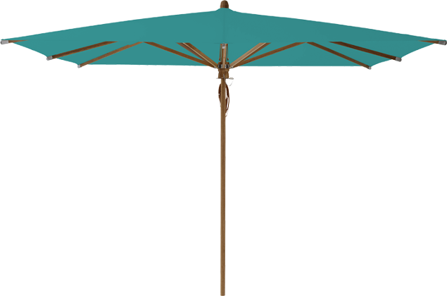 TEAKWOOD Sonnenschirm Glatz quadratisch 330 x 330 cm
