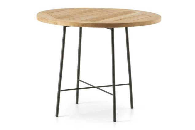Monza Table d'appoint acier inoxydable Ø 55 cm