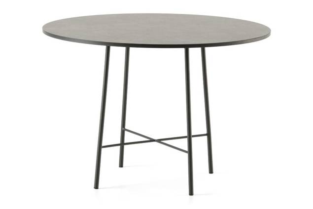 Monza Table d'appoint acier inoxydable Ø 55 cm 1