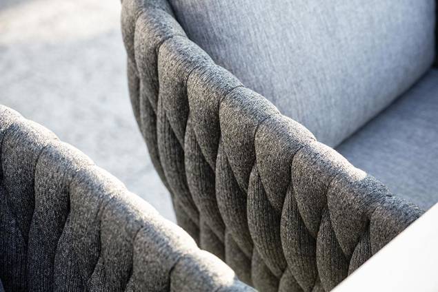 Kapstadt Gartentisch Set Aluminium/Rope 5