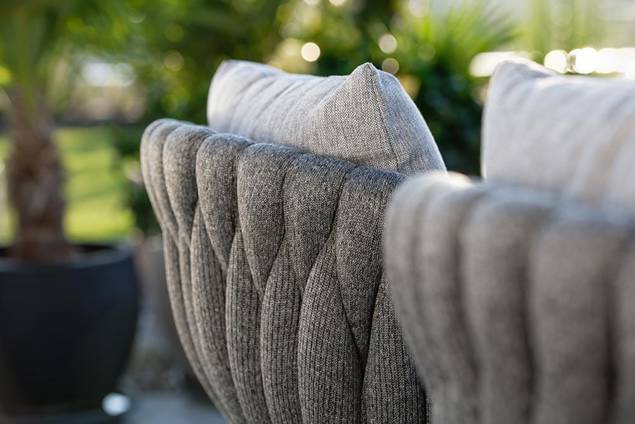 Kapstadt Gartentisch Set Aluminium/Rope 6