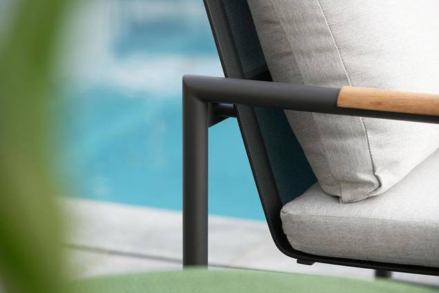 Antwerpen Ensemble lounge de jardin acier inoxydable 7