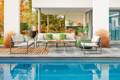 Antwerpen Gartenlounge Set Edelstahl