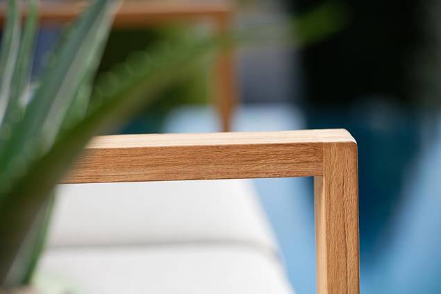 Madeira Set de lounge de jardin bois 7