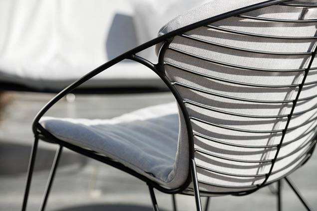 Montreal Set de lounge de jardin acier inoxydable 5