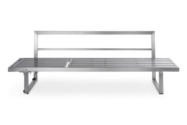 Tosca Banc lounge dînatoire 3 places acier inoxydable 2