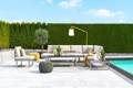 Tosca 3er Dininglounge Bank Edelstahl 10
