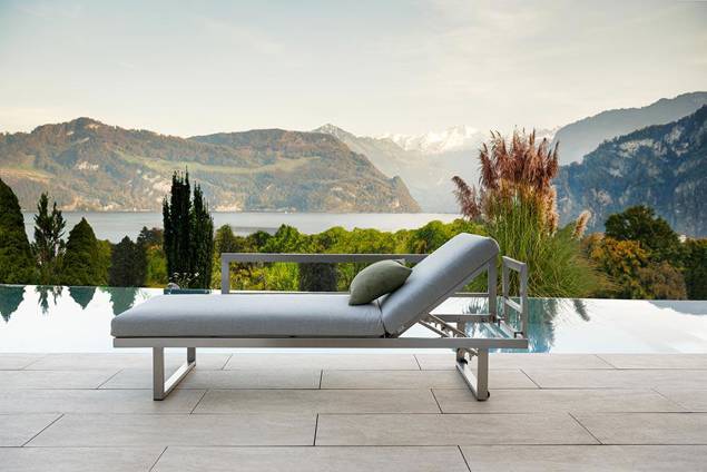 Tosca Banc lounge dînatoire 3 places acier inoxydable 14