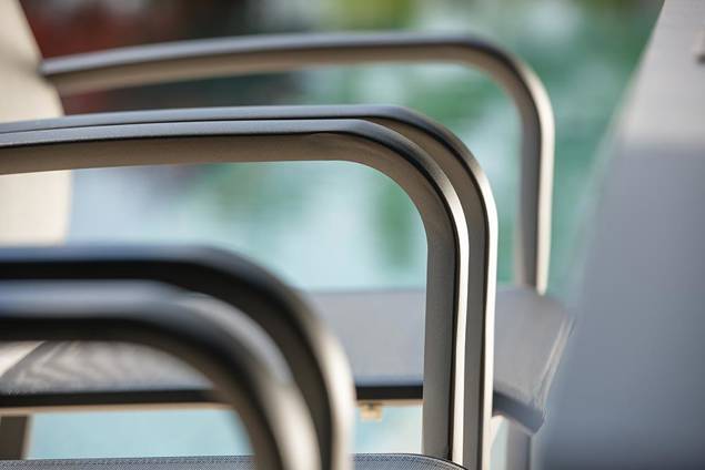 Kos Gartentisch Set Aluminium 8