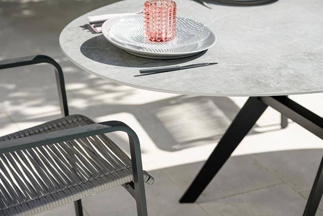 Andermatt Gartentisch Set Aluminium/Rope 3