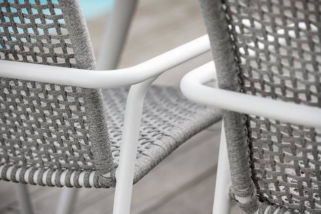Kapstadt Set de table de jardin aluminium/rope 5