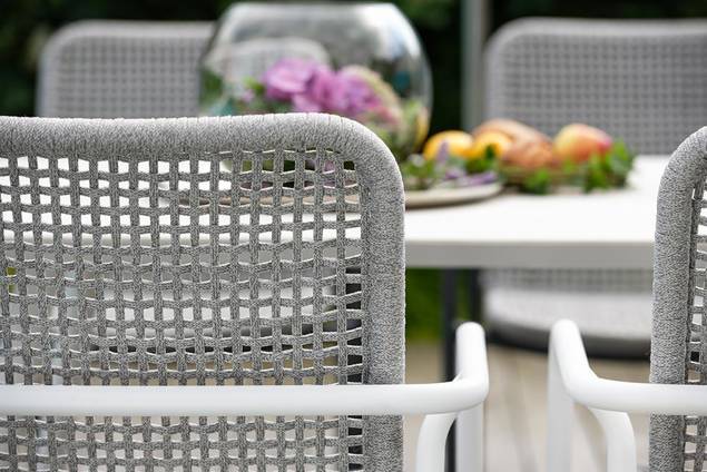 Kapstadt Set de table de jardin aluminium/rope 7