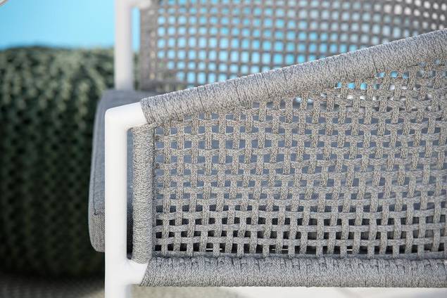 Kapstadt Set de table de jardin aluminium/rope 4