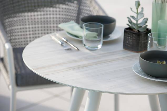 Kapstadt Set de table de jardin aluminium/rope 5